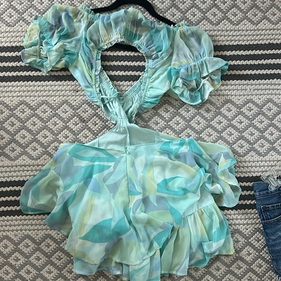 Sky to moon open side romper perfect for music festivals - Picture 3 of 3